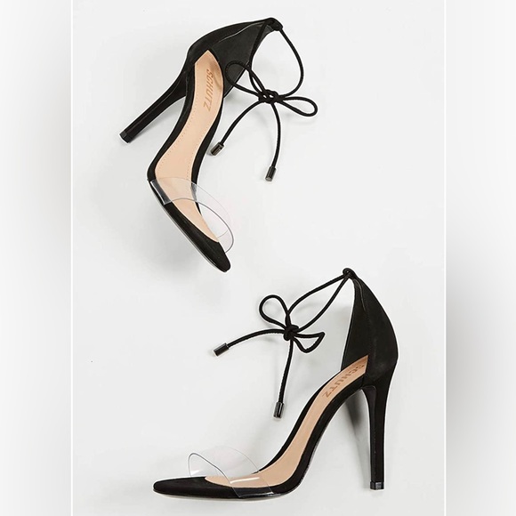 Schutz Josseana suede Clear Strap heels - Picture 5 of 17